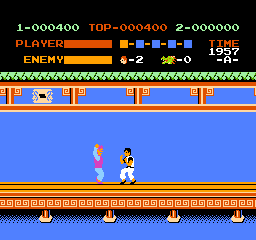 Kung Fu (Europe) In game screenshot